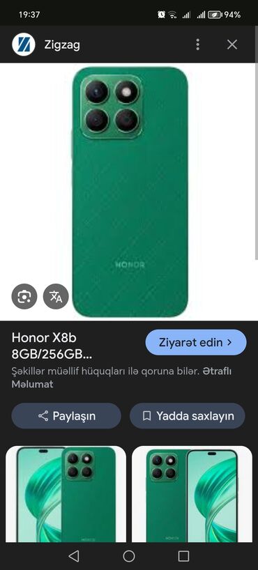 Honor: Honor X8b, rəng - Yaşıl