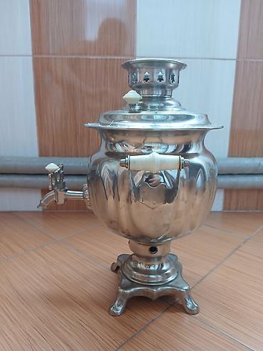 samovar almaq: SSSR vaxtından qalan elektrik samovarı olub, sonradan latun boru — 4