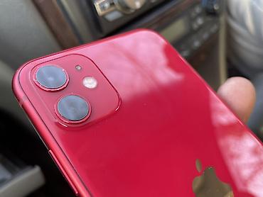 poco 3pro: IPhone 11, Б/у, 64 ГБ, Красный, Чехол, Кабель, 73 % — 4