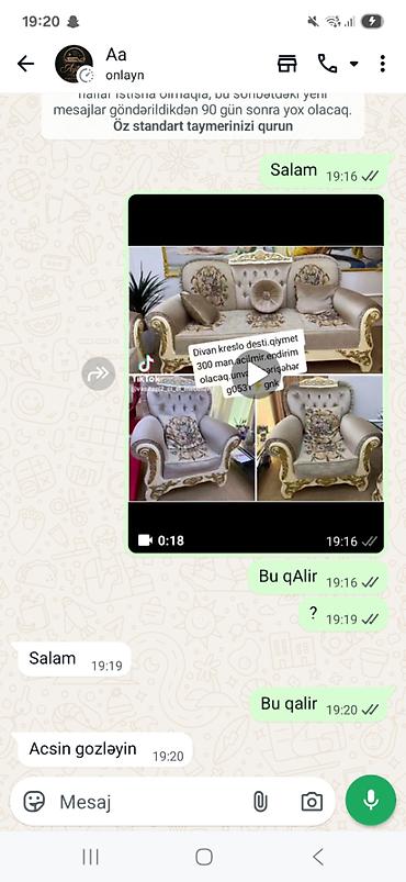 Divanlar: Divan, İşlənmiş, Açılmayan, Bazasız, Vеlur parça, Çatdırılma yoxdur — 1