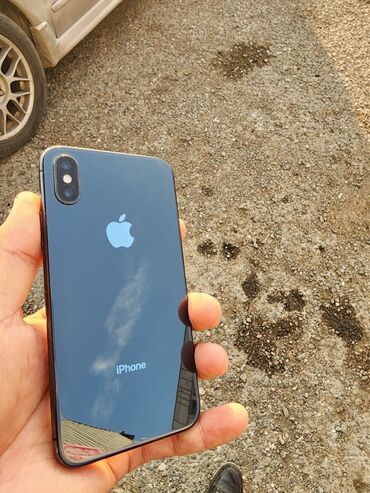 Apple iPhone: IPhone X, Б/у, 256 ГБ, Jet Black, Чехол, 100 %