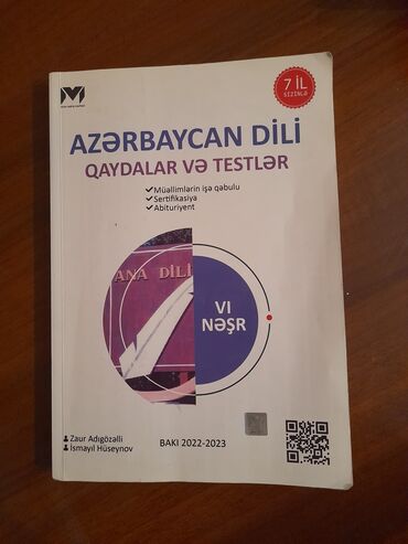 test toplusu: Təzədir.Azərbaycan dili Qaydalar və testlər.Ünvan Sumqayıt
