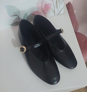 lil solid accessories: Crne baletanke sa kaišem (Mary Jane stil) - Boja: crna - Model — 2