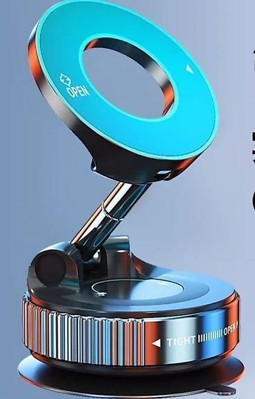 гибкий держатель: Магнитный автомобильный держатель для смартфона с вакуумной присоской — 2