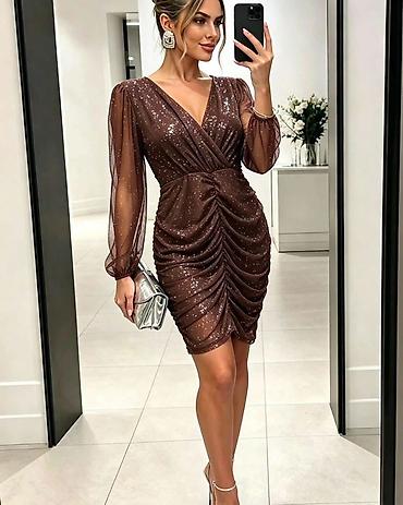 zara šljokičaste haljine: Elegantna kratka haljina sa šljokicama Prelepe svecane haljine ✨️ — 4