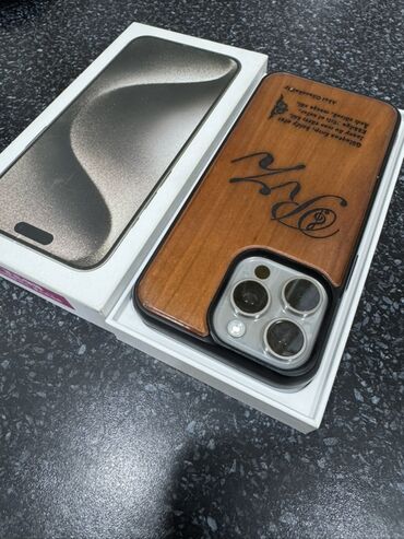 Apple iPhone: IPhone 15 Pro Max, 256 GB, Natural Titanium, Face ID, Sənədlərlə — 1