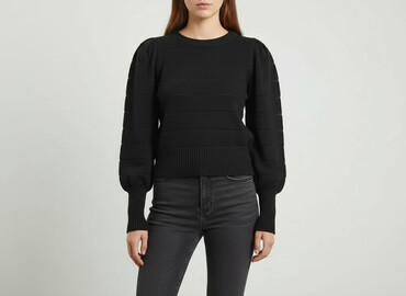 sweter z bufkami zara: Sweter damski, rozmiar M