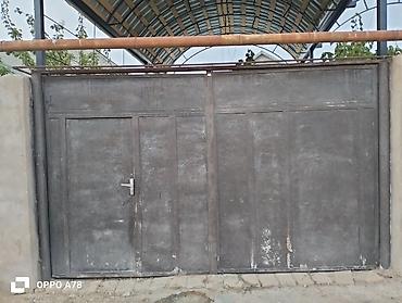 islenmis demir qapilar: Dəmir darvaza və piyada qapısı dəsti - Material: qalın metaldan — 1