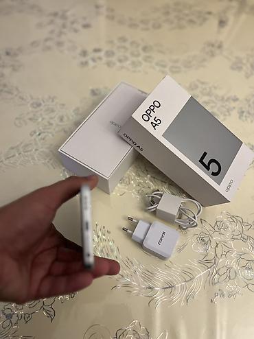 data modem sim card: Oppo A5, 128 GB, rəng - Gümüşü, Barmaq izi, İki sim kartlı, Face ID — 6
