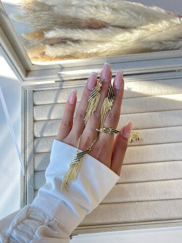 Bijuteriya dəstləri: Qaralmayan polad xuping çox keyfiyyətli bujuteriyalar❤️‍🔥💎 — 5