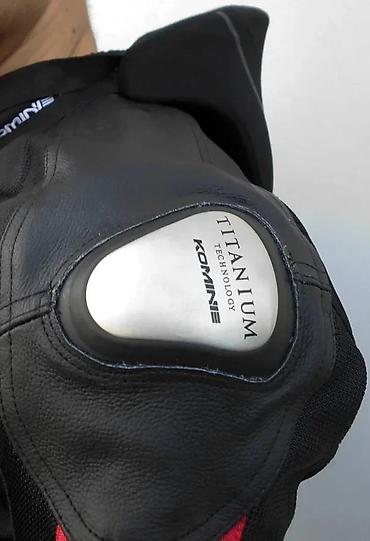 Sportska odeća: Moto jakna leather mesh titanium crno crvena Vrhunska jakna za motor — 5