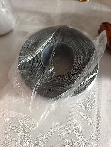Digər tekstil: Məhsul: toxunma qurşaq/kəmər lentinin rulosu - Rəng: boz-mavi — 2