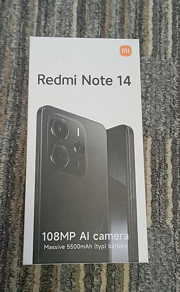 5 1: Redmi, Redmi Note 14, Б/у, 256 ГБ, цвет - Черный, 1 SIM — 2