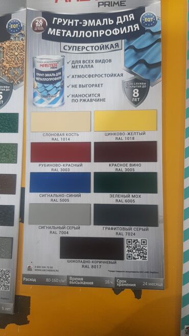 Грунт-эмаль 3 в 1: Краски Эмали 3В1 для металлопрофиля,металлочерепиц, антикорозионная — 4