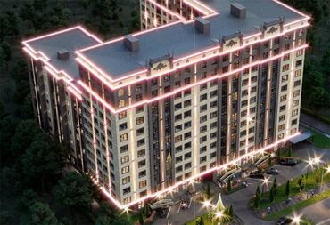 продажа квартир в бишкеке, аламедин 1: 2 комнаты, 84 м², Элитка, 7 этаж, ПСО (под самоотделку)