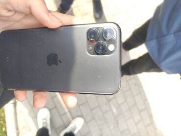 iphone 11 pro цена бишкек: IPhone 11 Pro, Колдонулган, 256 ГБ, Jet Black, Заряддоочу түзүлүш, 92 %