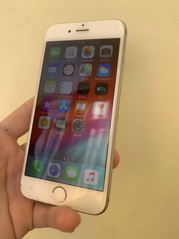 apple qelem: IPhone 6s, Gümüşü, Barmaq izi