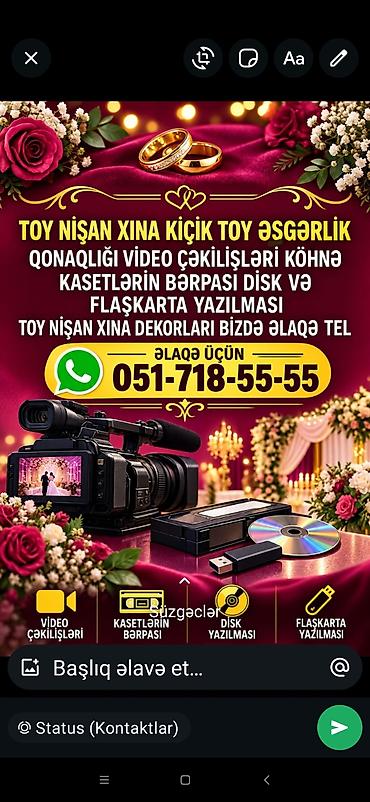 yasil ada nabran: Toy, nişan, xına və kiçik toy tədbirləri üçün peşəkar video — 1