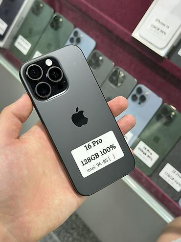 gt2 pro: IPhone 16 Pro, Б/у, 128 ГБ, Black Titanium, Защитное стекло, Чехол, Кабель, В рассрочку, 100 % — 1