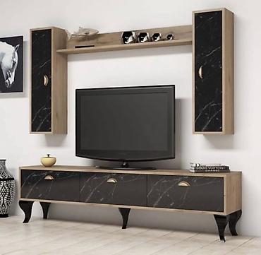TV altlığı: Məhsul: TV stendi və divar modullu media dəsti Təsvir: - Müasir — 2