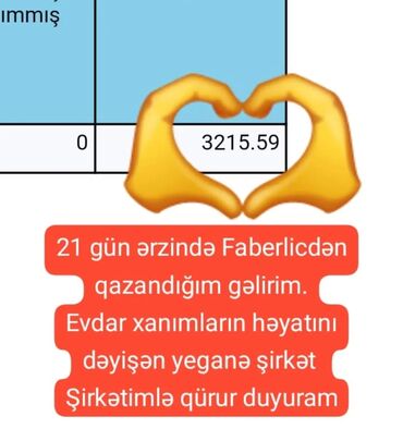ən son iş elanları 2023: Faberlic şirkətində evdən çıxmadan, yalnız internet vasitəsilə
