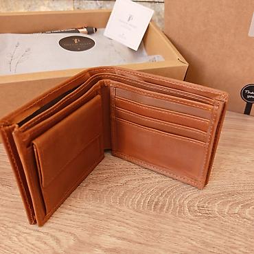 sinsey torbe: Muški kožni novčanik – klasičan bifold dizajn - Materijal: prava — 3