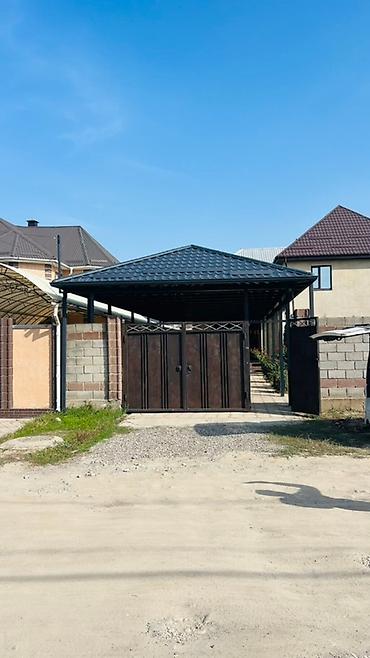 сип понель: Металлический навес/каркас с крышей из металлочерепицы - Просторная — 2