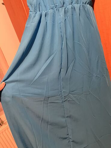 kraljevsko plava haljina i cipele: 9Fashion Woman M (EU 38), bоја - Svetloplava, Drugi stil, Na bretele