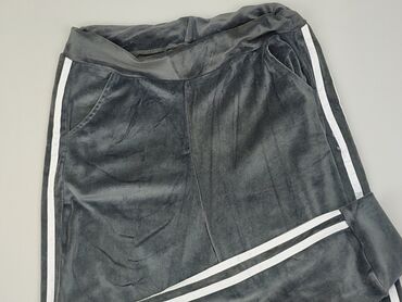 brazowe szerokie spodnie: Spodnie domowe XL (EU 42), Poliamid, stan - Dobry