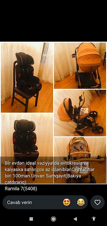 bakıda oyuncaq mağazaları: Kalyaska ve avtokreslo satilir. Bir evden satiw. Az isdifade — 1
