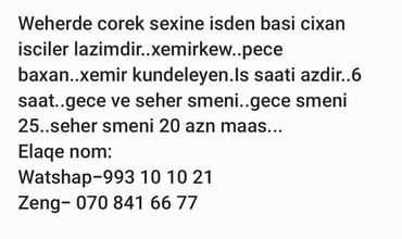 mingəçevir vakansiya 2023: Digər ixtisaslar