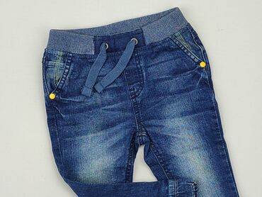 szerokie niebieskie jeansy: Jeans, Pepco, 1.5-2 years, 92, condition - Good