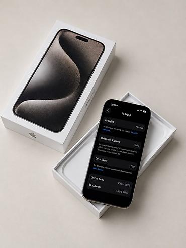kondisioner 20 kv: IPhone 15 Pro, 256 GB, Natural Titanium, Barmaq izi, Simsiz şarj, Face ID — 2