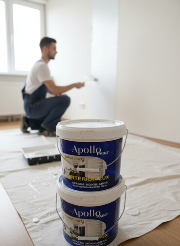 моющий: Краска Apollo Interior Lux Super White подходит для внутренних работ