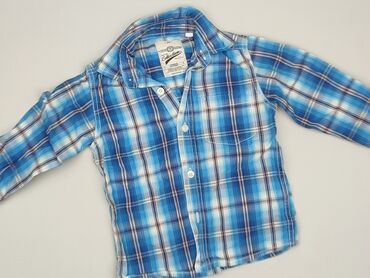 kamizelka do chrztu: Shirt 3-4 years, condition - Very good, pattern - Cell, color - Blue