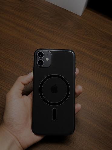 telefon iphone 11: IPhone 11, 64 GB, Qara, Zəmanət, Simsiz şarj, Face ID — 1