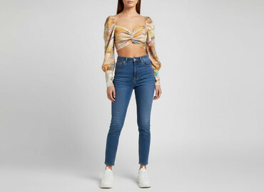 bluzki z siateczkowymi rękawami: PrettyLittleThing, Women`s top, size L