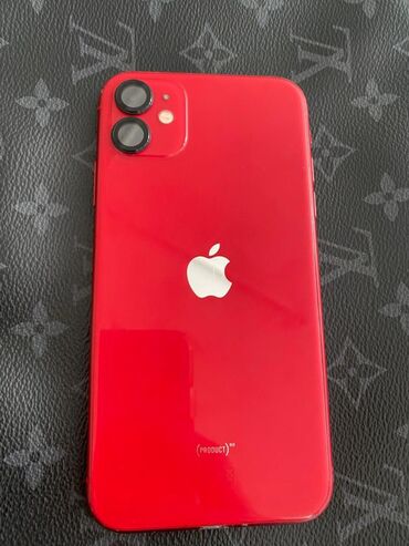купить iphone 11 бу: IPhone 11, Б/у, 128 ГБ, Красный, Защитное стекло, Чехол, 74 %
