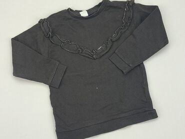 czarna bluzka wiązana pod szyją: Bluzka, H&M, 4-5 lat, 98-104 cm, stan - Dobry