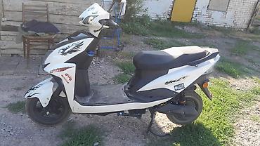 top riding: Скутер 50–80 см³ (визуально класс 50сс), городской, белый с черными — 1