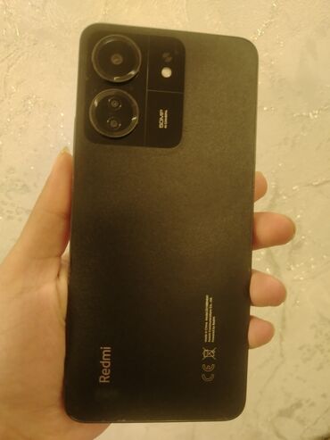 kamera soyuducu: Redmi 13C, 128 ГБ, цвет - Черный, Сенсорный, Две SIM карты, Face ID