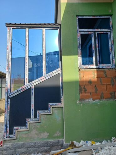 Plastik pəncərələr: Yeni İkiqat şüşə paketi Plastik pəncərə, Еni: 100 sm, Uzunluğu: 100 sm, Pulsuz quraşdırma — 6