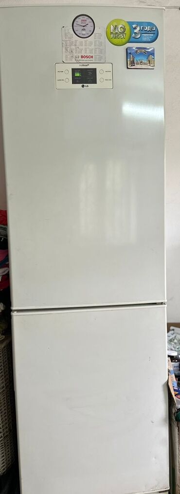 Техника и электроника: Холодильник LG, Б/у, Двухкамерный, No frost, 60 * 190 * 11