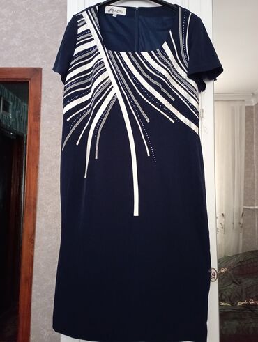 göy rəngli donlar: Вечернее платье, 2XL (EU 44)