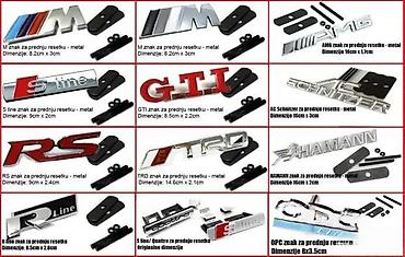 Auto delovi, gume i tjuning: Znakovi za krilo VW Bluemotion. Samolepljiovi znakovi za krilo — 6