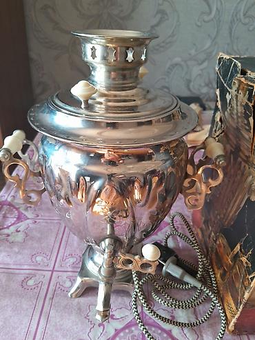 Самовары: Elektrik samovar – klassik rus üslubunda - Material: parlaq metal — 3