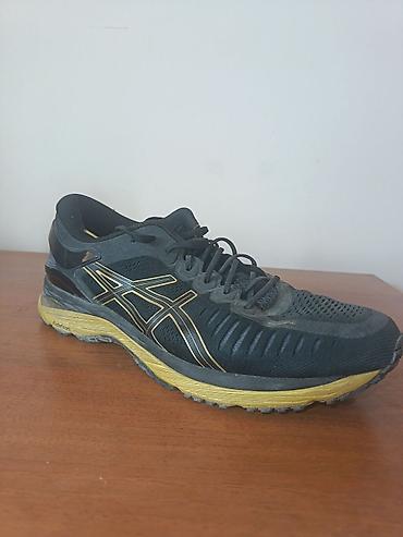 Мырзалардын бут кийими: Эркектердин кроссовкасы, 46, Asics, Колдонулган, түсү - Кара, Өзү алып кетүү — 2
