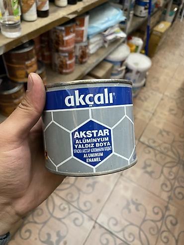 Акриловая эмаль: Акриловая алюминиевая эмаль Akçalı AKSTAR (Alüminyum Yaldız Boya) - — 1