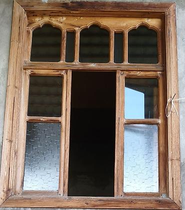 Otaq qapıları: Taxta qapı dəsti - Material: təbii ağac (klassik panelli dizayn — 6