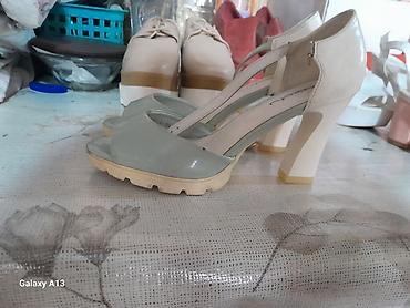 Босоножки, сандалии, шлепанцы: Женские летние босоножки — 2 пары 1) Персиково-бежевые босоножки на — 10